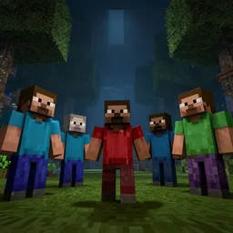 resident evil 2 remake minecraft horror realistic characters, Moebius, Greg Rutkowski, Zabrocki, Karlkka, Jayison Devadas, Phuoc Quan, trending on Artstation, 8K, ultra wide angle, zenith view, pincushion lens effect