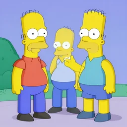The Simpsons, digital art.