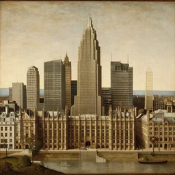 highly detailed renaissance painting of London Skyline