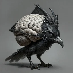 anthropomorphic triangle brain in edgy darkiron terror bird demon, intricate, elegant, highly detailed animal monster, digital painting, artstation, concept art, smooth, sharp focus, illustration, art by artgerm, dwayne barlowe, trending on artstation and greg rutkowski and alphonse mucha, 8 k