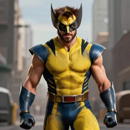 Steven Crowder cast as Wolverine , still from Marvel movie, hyperrealistic, 8k, Octane Render,