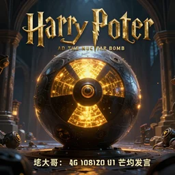 Harry Potter and the Nuclear Bomb book cover artstation raytracing