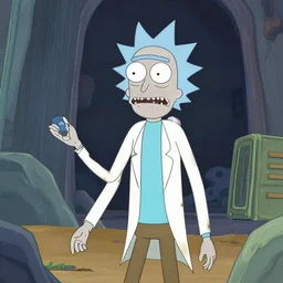 rick from rick and morty trying to break out of the simulation