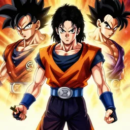 michael jackson in dragon ball z, art by akira toriyama, 4 k dragon ball artstyle, cel shaed, highly detailed, epic lighting