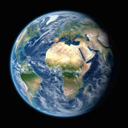 terrestrial planet as seen from space