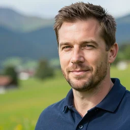 professional photograph portrait photo of a swiss man, beautiful colorful photo, ultra realistic, incredible details, 4 k uhd quality
