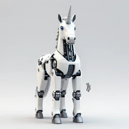 a centered uncut fullbody frontview portrait of a robotic unicorn headed biomechanical creature by clogtwo and subjekt zero feat paul lewin and ø - cult. intricate detailed sharp clean textured very ornated. indian style tapestry design. hd. 4 k. lowbrow color palette
