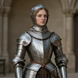 joan of arc, hyperrealistic, medieval, high quality, highly detailed, female knight, romanticism, circa 1 9 0 1