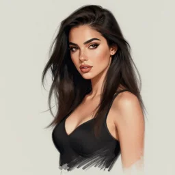Digital art of a woman by RossDraws H- 832