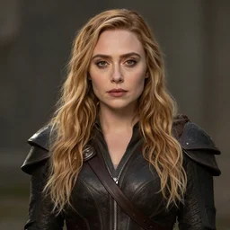 elizabeth olsen portrait as a dnd character fantasy art.