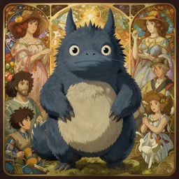magical creature, desktop background, path traced, highly detailed, high quality, digital painting, by studio ghibli, lise deharme, alexander jansson, paul lehr, tim white, hans zatzka, george stubbs, louis wain, alphonse mucha