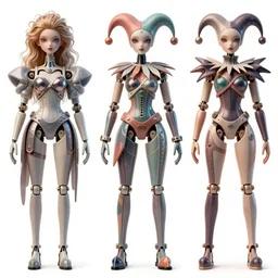 fashion dreamy digital reference sheet ball - jointed! plastic! doll!! weird! sci - fi high fashion clothing! beautiful hair! krenz cushart peter mohrbacher norman rockwell michael cheval gerald brom alphonse mucha beautiful detailed face strange unique design futuristic attire white background wtf! jester!