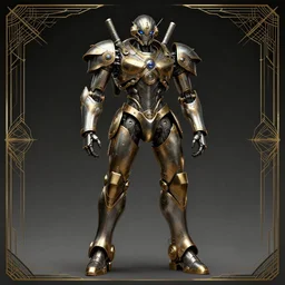 dark enlightenment, NIGREDO, 30s, full body Mecha , highly detailed, art deco