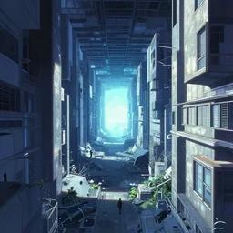 not a portal to another blender render vaporwave fourth infinite makoto shinkai scenery dimension in the tumultuous subconscious scenery modern architecture structure of canvas (2761) , detailed digital art