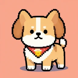 popdog, pixel art