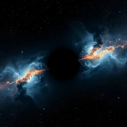 deep space, intergalactic gasses. telescopy, balck hole