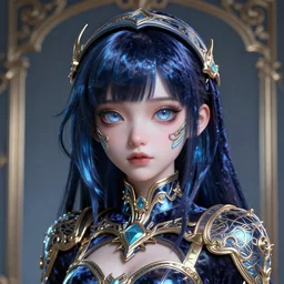 cute girl cyber costume silky hair velvet film occlusion shadow specular reflection rim light unreal engine artstation pinterest art by hiroaki samura range murata and ilya kuvshinov intricate highly detailed 8 k art deco illustration realistic highdef ornate baroque roccoco extremely beautiful shape of face neck shoulders eyes glass