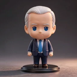 an anime nendoroid of the joe biden, figurine, detailed product photo