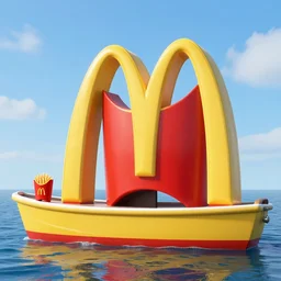 mcdonalds on a boat