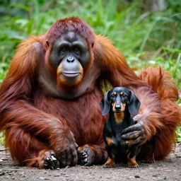 mix between orangutan and dachshund