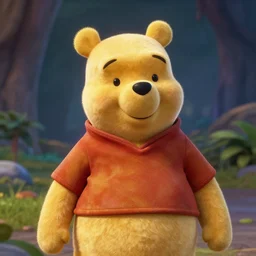 unreal engine 5 render of winnie the pooh in startrek voyager.