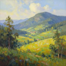 a beautiful scenic painting by fkey and wlop