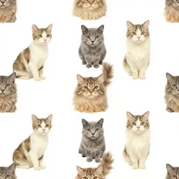 seamless cat pattern