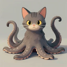 cat with tentacles