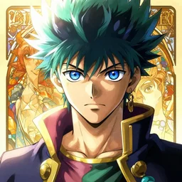 highly detailed vfx portrait of jotaro kujo in bologna, makoto shinkai, alphonse mucha, sharp focus, art by artgerm and greg rutkowski!, backlit, harsh overhead sunlight, blue eyes, stanley kybric, takeshi obata, kaoru mori, pixiv, fanbox,