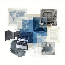 mixed media of digital information