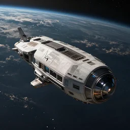 concept art, exploration spaceship drifting in space, the expanse tv series, industrial design, immensity, wide angle, cinematic lighting, 4k, widescreen ratio, by sparth, beksinski