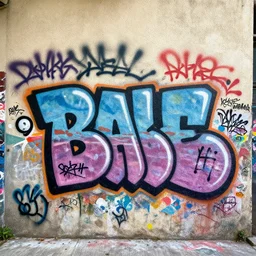a wall with lot of graffiti
