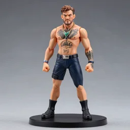 an anime nendoroid of conor mcgregor, figurine, detailed product photo.
