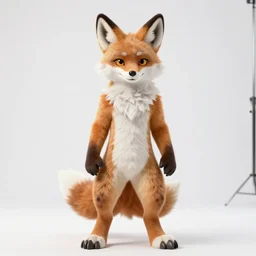 furry anthro anthropomorphic portrait of a coyote head animal person fursona standing in a plain white room professional studio photo