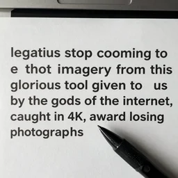 “legatus stop cooming to e thot imagery from this glorious tool given to us by the gods of the internet, caught in 4K, award losing photographs”