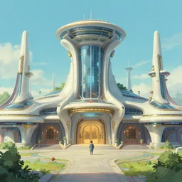 montreal expo 6 7 pavillion, solarpunk, studio ghibli, jean - baptiste monge, octane render, 4 k, symmetry