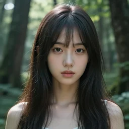 character concept art of an anime goddess of the forest | | realistic, dramatic backlight, cute - fine - face, pretty face, realistic shaded perfect face, fine details by artgerm, wlop, rossdraws, james jean, andrei riabovitchev, bangkuart, and sakimichan, seoul, south korea, trending on artstation