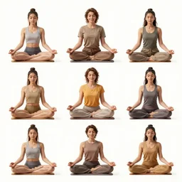 a set of 9 powerful mudras