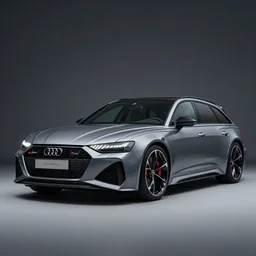 photo of a audi rs 6, studio lighting