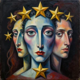 Intricate five star Nightmare Fuel portrait by Pablo Picasso and Greg rutkowski, oil on canvas, HDR, high detail, Photo realistic, hyperrealism,matte finish, high contrast, 3d depth, Centered, masterpiece, vivid and vibrant colors, enhanced light effect, enhanced eye detail,artstationhd