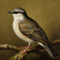 close up view of one bird, painting by hieronymus bosch