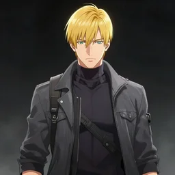 adam jensen from deus ex : human revolution as an anime character