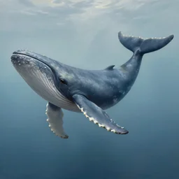 illustration of a whale in the sky, realistic painting, classical painting, high definition, digital art, matte painting, very detailed, realistic