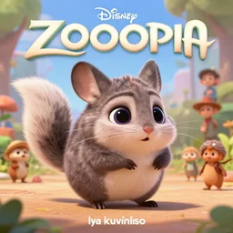 promotional art, very very very cute disney pixar chinchilla, detailed fur, concept artwork, 3 d render official art, promotional art, by ilya kuvshinov katsuhiro villeneuve, jeremy lipkin and michael garmash and rob rey, disney pixar zootopia