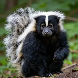 portrait of a skunk ape