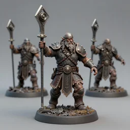 barbarian, stl fantasy miniature, 3 d render