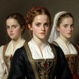 emma watson, annasophia robb, traditional corsican, intricate, highly detailed, artstation, illustration, jurgens, rutkowski, bouguereau