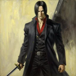 albert wesker, painting by gaston bussiere, craig mullins, greg rutkowski, yoji shinkawa