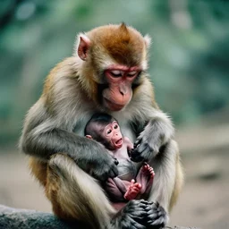 monkey giving birth 35mm film
