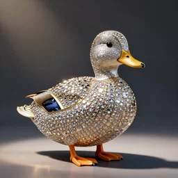 a duck with bling